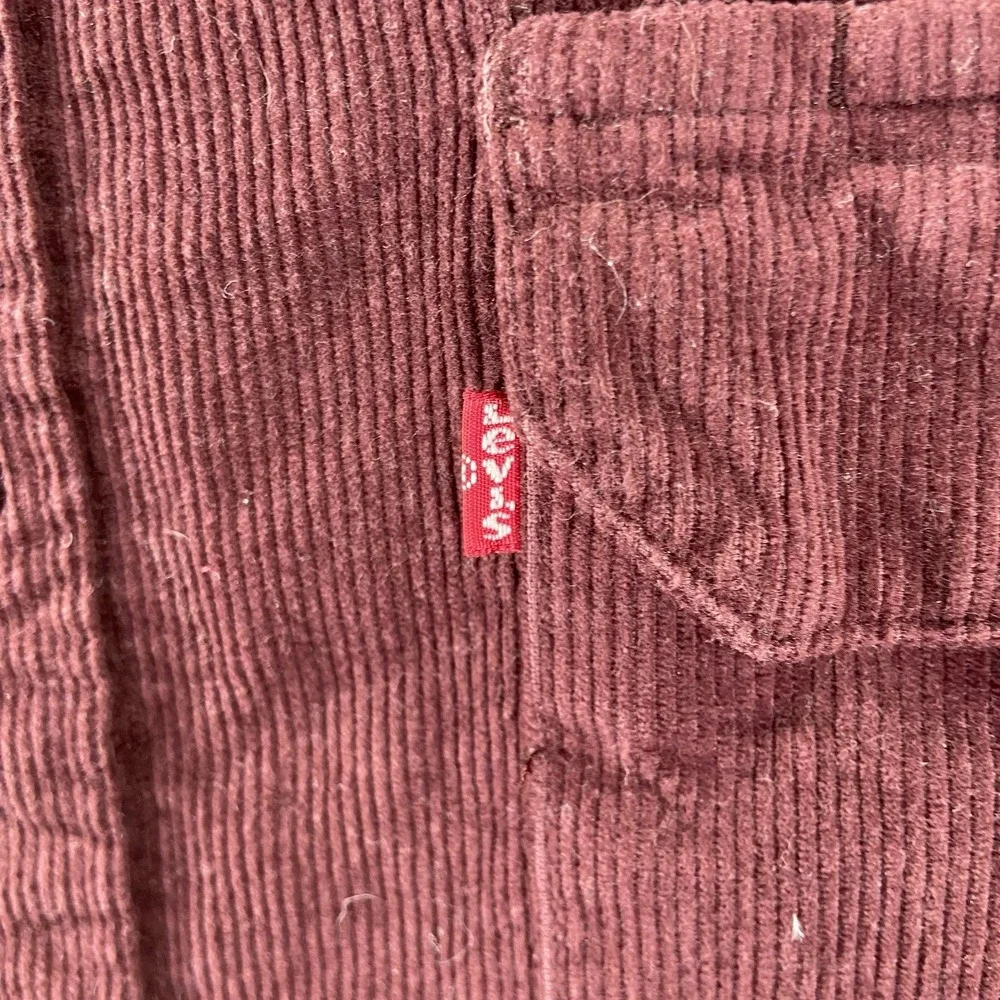 Levi's Shirt Mens XXL Corduroy Jackson Worker Button Up Relaxed Fit Red 2XL